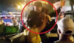 Bắt tài xế hành hung đại úy cảnh sát giao thông sau tai nạn